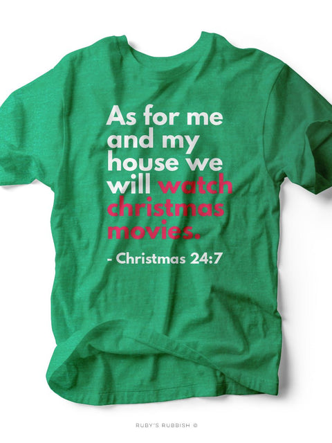 As For Me and My House (Christmas Edition)| Seasonal T-Shirt | Ruby’s Rubbish® - Ruby's Rubbish Wholesale