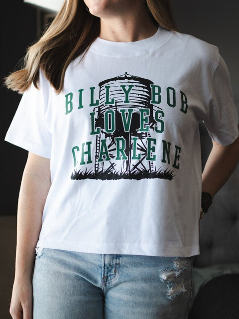 Billy Bob Loves Charlene | Boxy T-Shirt | Ruby’s Rubbish® - Ruby's Rubbish Wholesale
