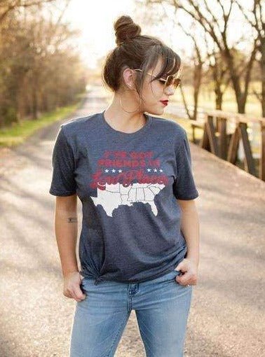 Friends in Low Places | Southern T-Shirt | Ruby’s Rubbish® - Ruby's Rubbish Wholesale