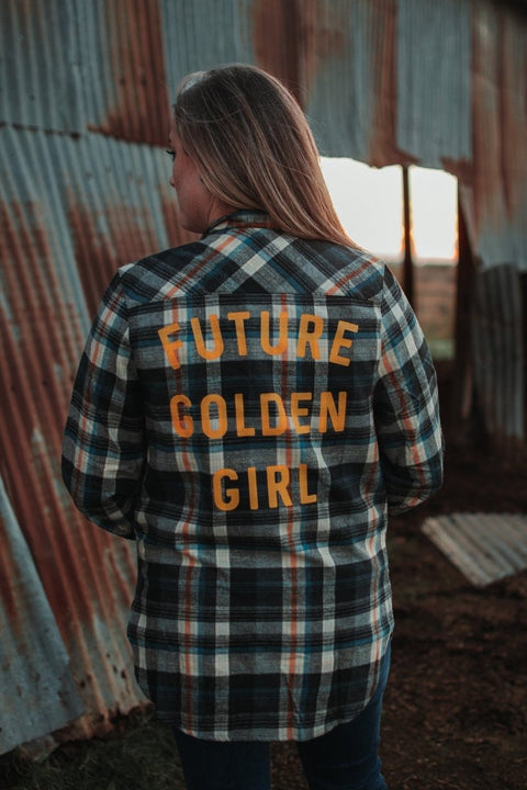 Future Golden Girl | Flannel | Ruby's Rubbish© - Ruby's Rubbish Wholesale