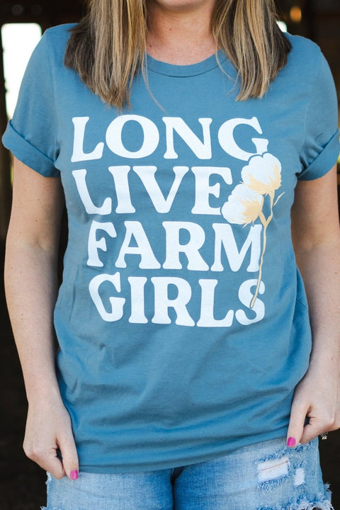 Long Live Farm Girls | Southern T-Shirt | Ruby’s Rubbish® - Ruby's Rubbish Wholesale
