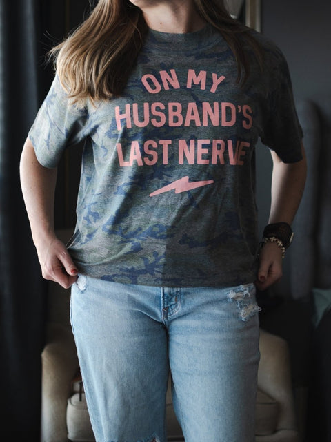 On My Husband's Last Nerve | Boxy T-Shirt | Ruby’s Rubbish® - Ruby's Rubbish Wholesale