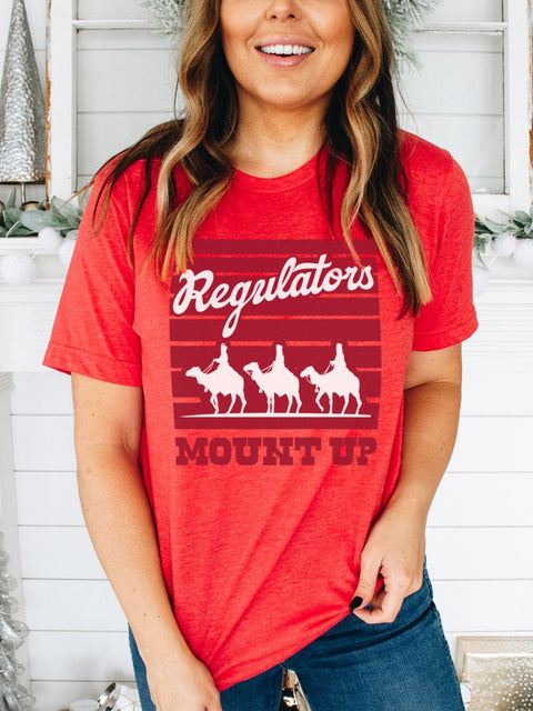Regulators Mount Up (Christmas Edition)| Seasonal T-Shirt | Ruby’s Rubbish® - Ruby's Rubbish Wholesale
