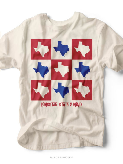 Texas Lone Star State of Mind | Texas T-Shirt | Ruby’s Rubbish® - Ruby's Rubbish Wholesale