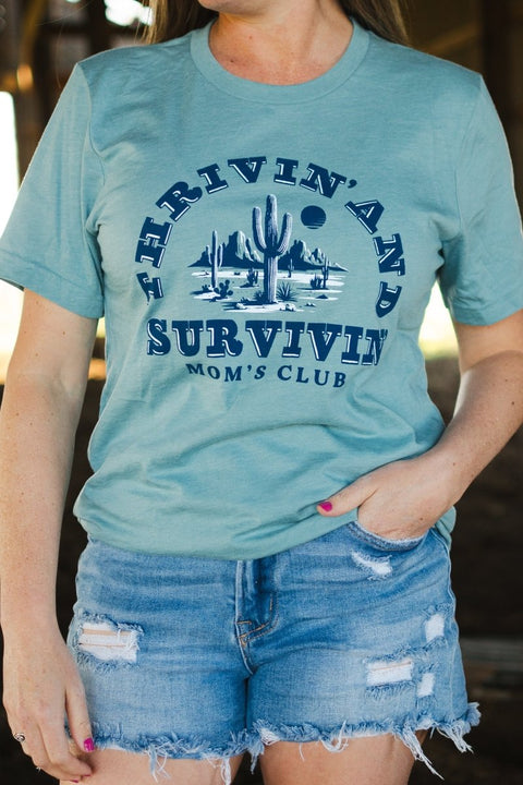 Thriving & Surviving | Mom T-Shirt | Ruby’s Rubbish® - Ruby's Rubbish Wholesale