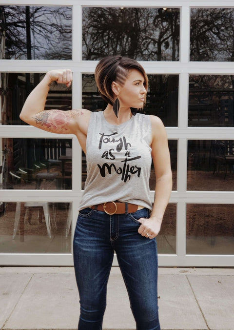 Tough as A Mother | Women’s Muscle Tank | Ruby’s Rubbish® - Ruby's Rubbish Wholesale