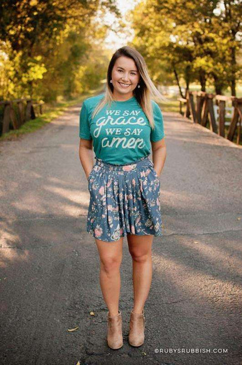 We Say Grace We Say Amen | Christian T-Shirt | Ruby’s Rubbish® - Ruby's Rubbish Wholesale