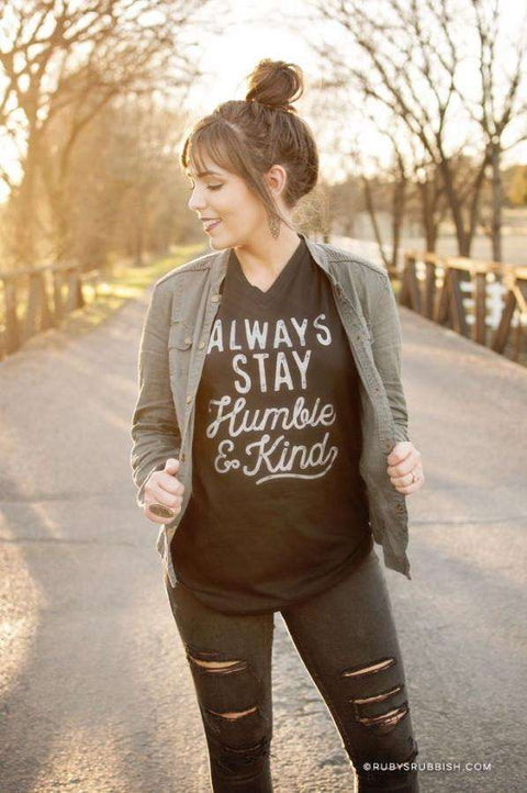 Always Stay Humble & Kind | Women’s T-Shirt | Ruby’s Rubbish® - Ruby's Rubbish Wholesale