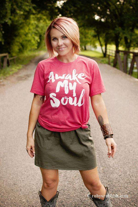 Awake My Soul | Christian T-Shirt | Ruby’s Rubbish® - Ruby's Rubbish Wholesale