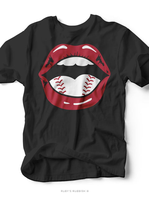 Baseball Mouth | Game Day T-Shirt | Ruby’s Rubbish® - Ruby's Rubbish Wholesale