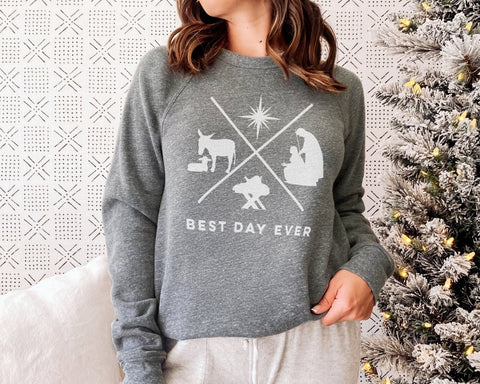 Best Day Ever (Christmas) | Seasonal Sweatshirt | Ruby’s Rubbish® - Ruby's Rubbish Wholesale