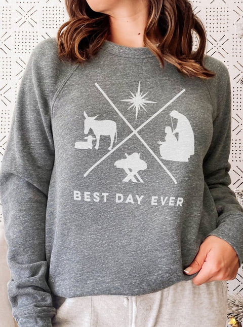 Best Day Ever (Christmas) | Seasonal Sweatshirt | Ruby’s Rubbish® - Ruby's Rubbish Wholesale