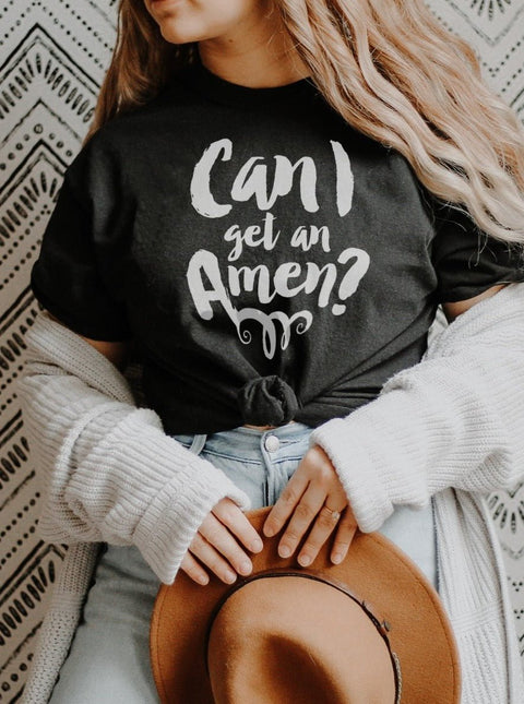 Can I Get an Amen? | Christian T-Shirt | Ruby’s Rubbish® - Ruby's Rubbish Wholesale