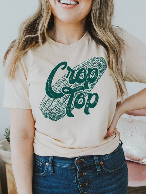 "Crop Top" Corncob | Southern T-Shirt | Ruby’s Rubbish® - Ruby's Rubbish Wholesale