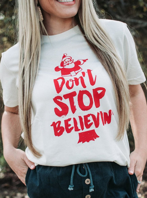 Don't Stop Believin' | Seasonal T-Shirt | Ruby’s Rubbish® - Ruby's Rubbish Wholesale