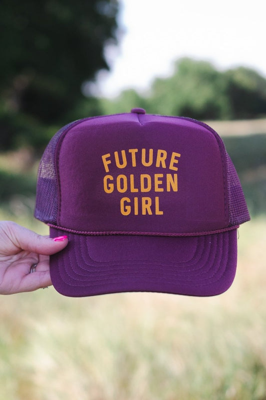 Future Golden Girl | Maroon Trucker Hat | Ruby’s Rubbish® - Ruby's Rubbish Wholesale