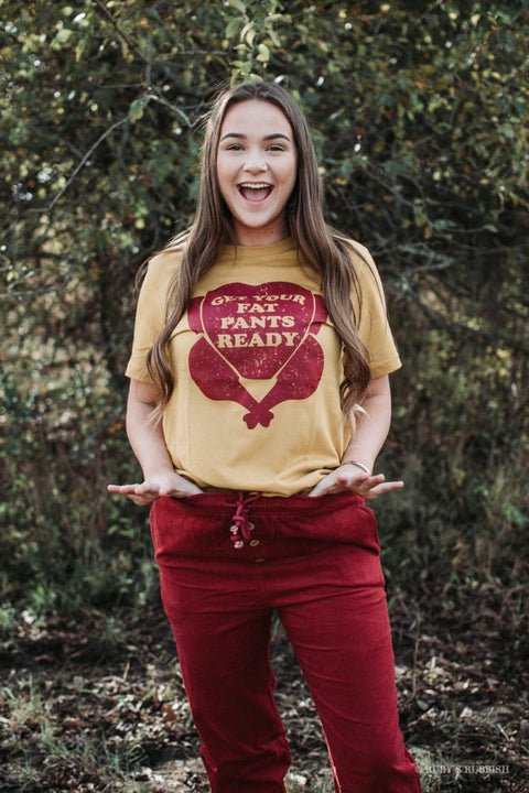 Get Your Fat Pants Ready | Seasonal T-Shirt | Ruby’s Rubbish® - Ruby's Rubbish Wholesale