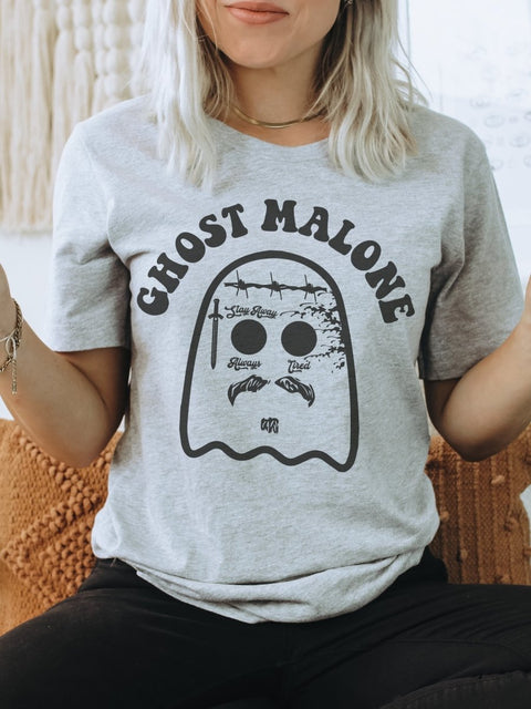 Ghost Malone | Seasonal T-Shirt | Ruby’s Rubbish® - Ruby's Rubbish Wholesale