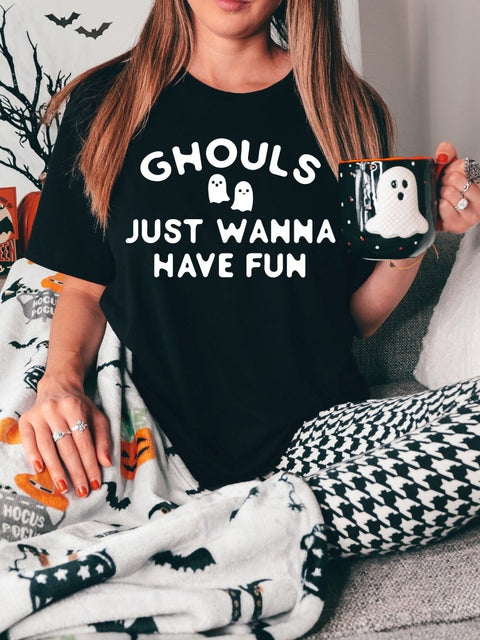 Ghouls Just Wanna Have Fun | Seasonal T-Shirt | Ruby’s Rubbish® - Ruby's Rubbish Wholesale