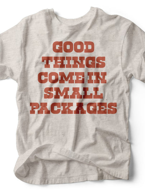 Good Things Come in Small Packages | Kid's T-Shirt | Ruby’s Rubbish® - Ruby's Rubbish Wholesale