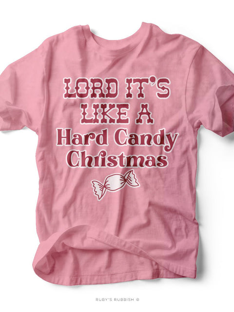 Hard Candy Christmas | Seasonal T-Shirt | Ruby’s Rubbish® - Ruby's Rubbish Wholesale