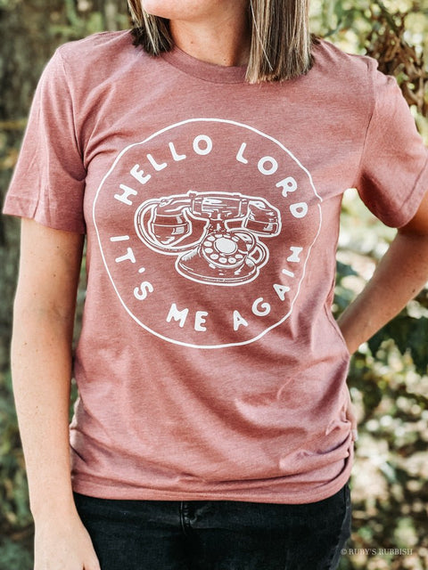 Hello Lord | Christian T-Shirt | Ruby’s Rubbish® - Ruby's Rubbish Wholesale