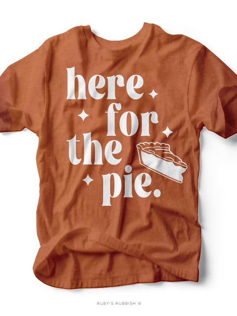 Here For the Pie | Seasonal T-Shirt | Ruby’s Rubbish® - Ruby's Rubbish Wholesale