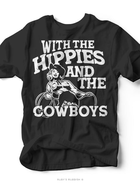 Hippies and the Cowgirls | Southern T-Shirt | Ruby’s Rubbish® - Ruby's Rubbish Wholesale