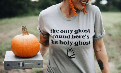 Holy Ghost | Seasonal T-Shirt | Ruby’s Rubbish® - Ruby's Rubbish Wholesale