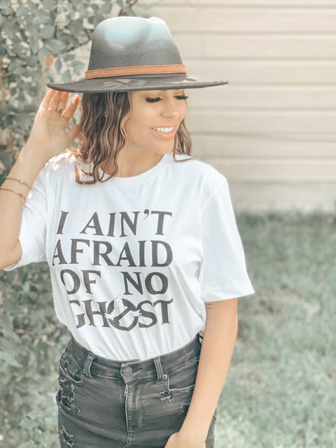 I Ain't Afraid of No Ghost | Seasonal T-Shirt | Ruby’s Rubbish® - Ruby's Rubbish Wholesale