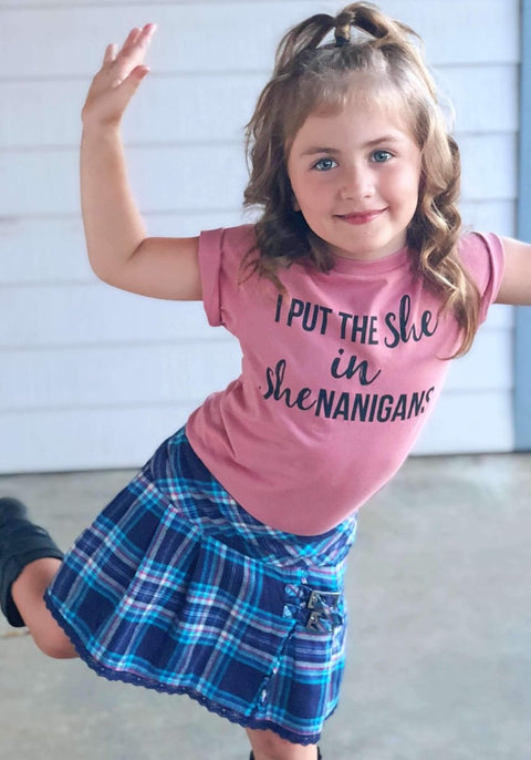 I Put the She in Shenanigans | Kid's T-Shirt | Ruby’s Rubbish® - Ruby's Rubbish Wholesale