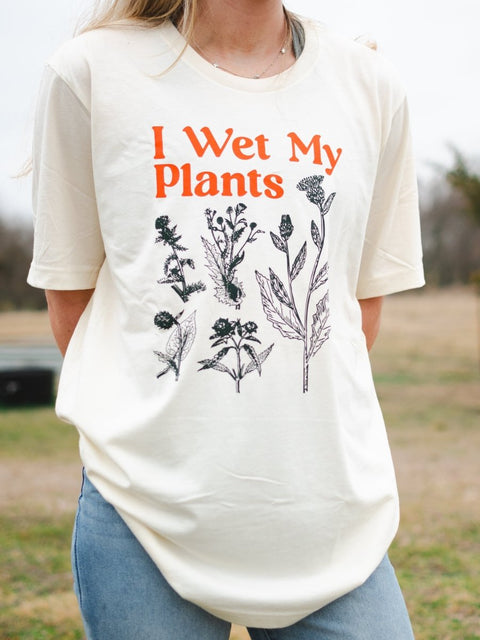 I Wet My Plants | Women's T-Shirt | Ruby’s Rubbish® - Ruby's Rubbish Wholesale