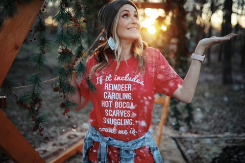 If it Includes (Christmas Edition) | Seasonal T-Shirt | Ruby’s Rubbish® - Ruby's Rubbish Wholesale