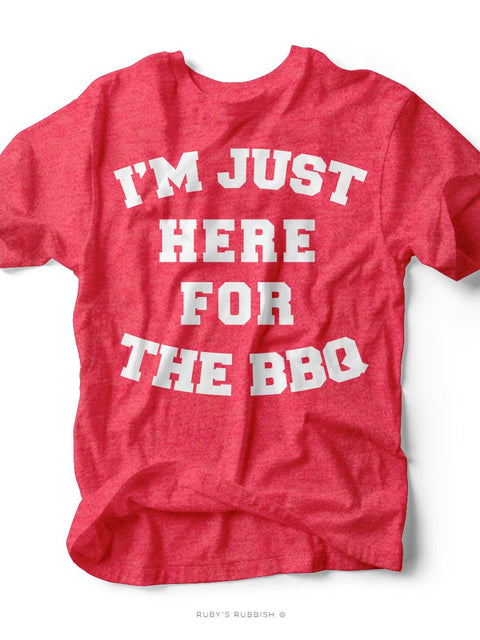 I'm Just Here for the BBQ | Men's Funny T-Shirt | Ruby’s Rubbish® - Ruby's Rubbish Wholesale