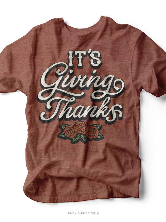 It's Giving Thanks | Seasonal Tee | Ruby’s Rubbish® - Ruby's Rubbish Wholesale