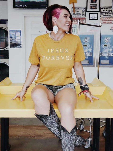 Jesus Forever | Christian T-Shirt | Ruby’s Rubbish® - Ruby's Rubbish Wholesale