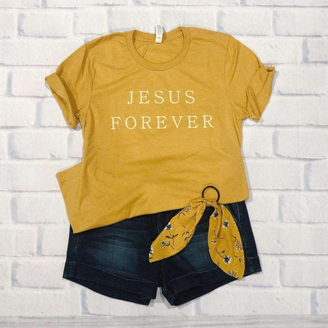 Jesus Forever | Christian T-Shirt | Ruby’s Rubbish® - Ruby's Rubbish Wholesale