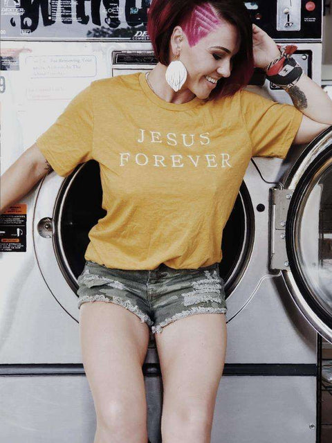 Jesus Forever | Christian T-Shirt | Ruby’s Rubbish® - Ruby's Rubbish Wholesale