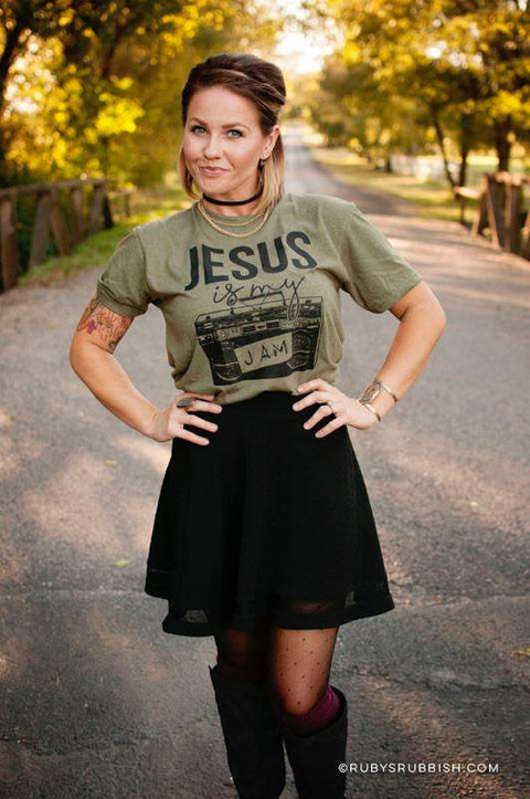 Jesus Is My Jam | Christian T-Shirt | Ruby’s Rubbish® - Ruby's Rubbish Wholesale