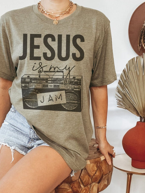 Jesus Is My Jam | Christian T-Shirt | Ruby’s Rubbish® - Ruby's Rubbish Wholesale