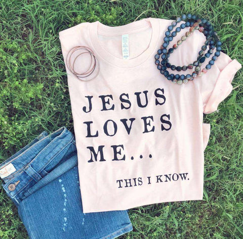 Jesus Loves Me | Christian T-Shirt | Ruby’s Rubbish® - Ruby's Rubbish Wholesale