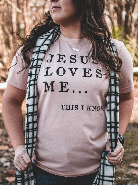 Jesus Loves Me | Christian T-Shirt | Ruby’s Rubbish® - Ruby's Rubbish Wholesale