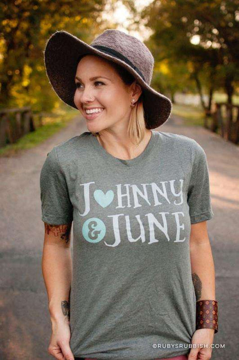 Johnny and June | Southern T-Shirt | Ruby’s Rubbish® - Ruby's Rubbish Wholesale