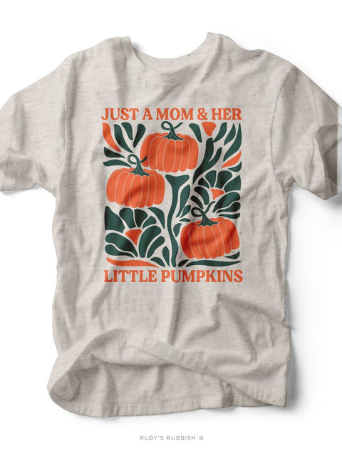 Just a Mom & Her Little Pumpkins | Seasonal T-Shirt | Ruby’s Rubbish® - Ruby's Rubbish Wholesale