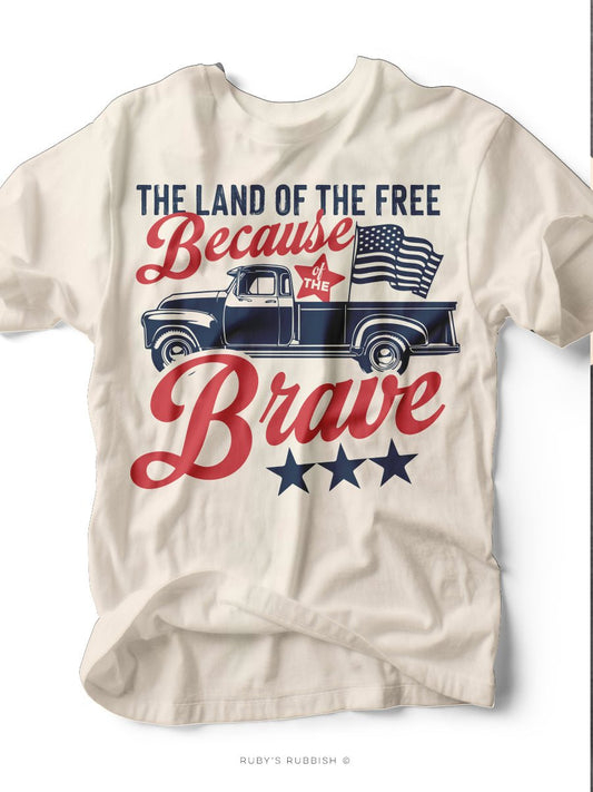 Land of the Free | Americana T-Shirt | Ruby’s Rubbish® - Ruby's Rubbish Wholesale