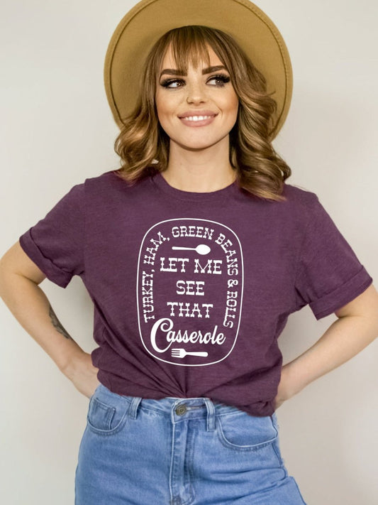 Let Me See That Casserole | Seasonal T-Shirt | Ruby’s Rubbish® - Ruby's Rubbish Wholesale