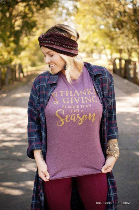 Let Thanks & Giving | Women’s T-Shirt | Ruby’s Rubbish® - Ruby's Rubbish Wholesale