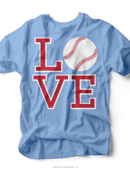 Love Baseball I Game Day T-Shirt | Ruby’s Rubbish® - Ruby's Rubbish Wholesale