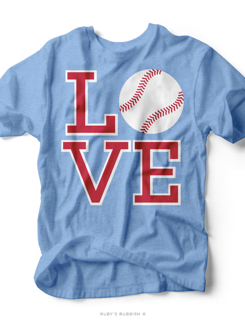 Love Baseball I Game Day T-Shirt | Ruby’s Rubbish®