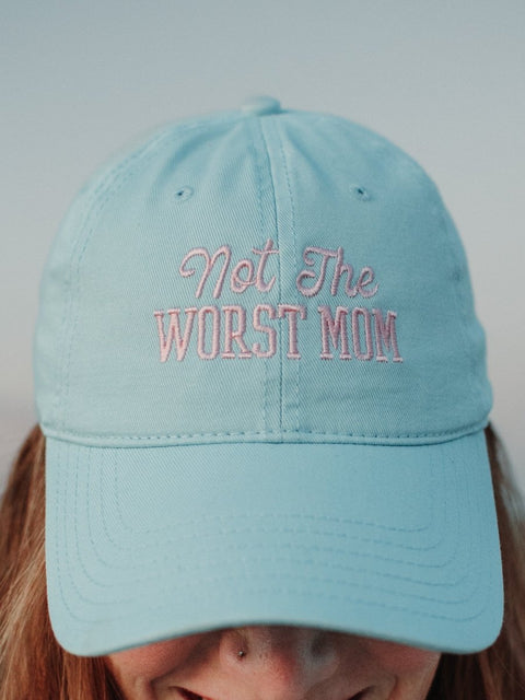 Not the Worst Mom | Blue Hat | Ruby’s Rubbish® - Ruby's Rubbish Wholesale